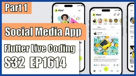 [Flutter] Flutter Live Coding EP1614 (Social Media App UI Part 1)
