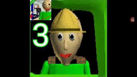 Baldi Basics in Education and Learning - gameplay part 3 (ios,android)