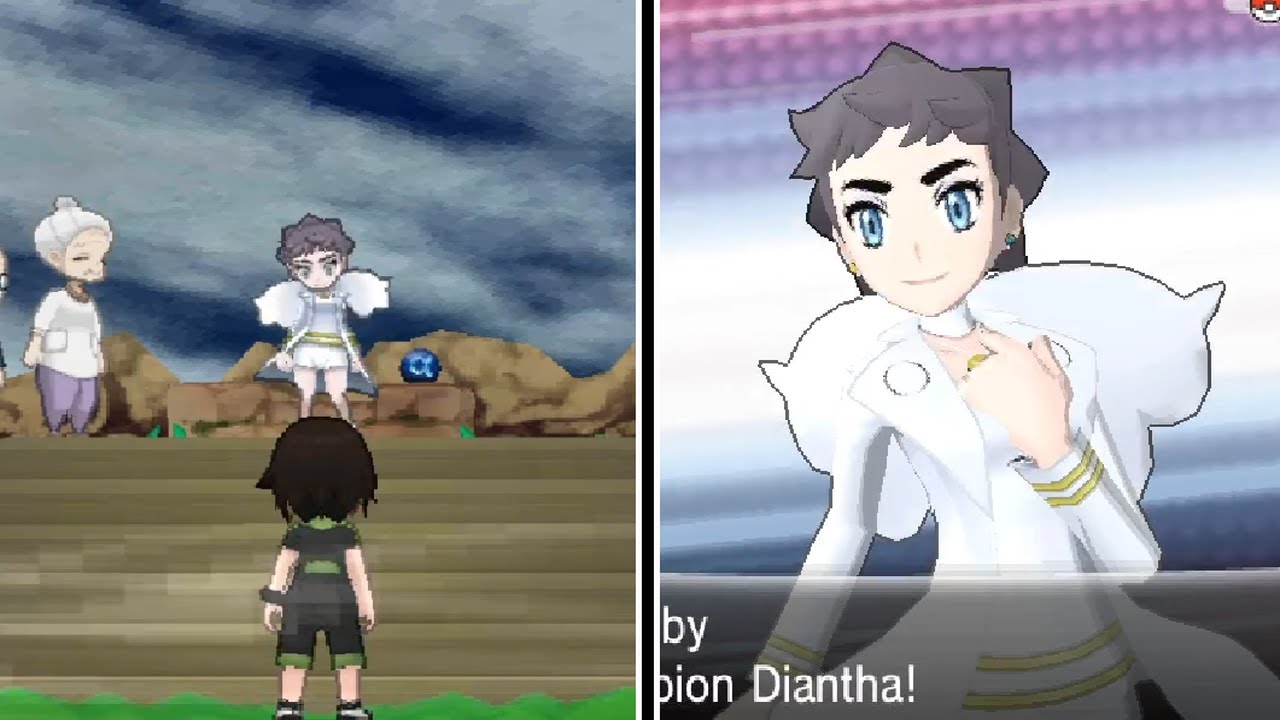Pokémon ORAS Modded: VS Diantha and Team Flare on Mt. Pyre - YouTube