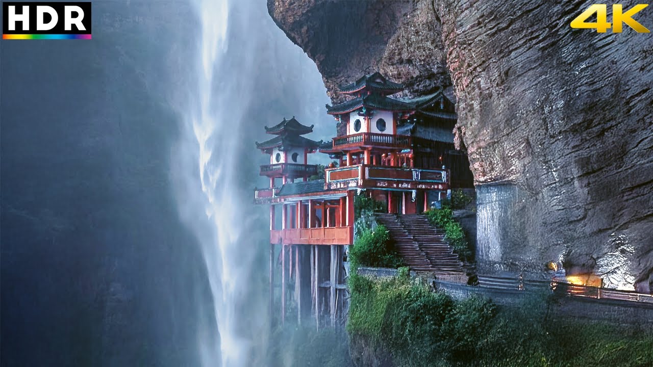 Я нашел китайский дом бессмертных: Как они построили дом на 1300-метровой скале?