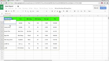 Nối dữ liệu từ các trang tính khác nhau ở Google sheet và Excel