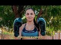 Boxing girl sparring pov