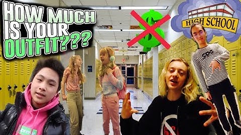 How Much Does Your OUTFIT COST High School Edition!