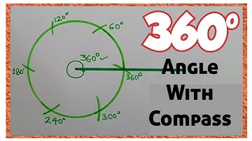 How to Construct 360 Degree Angle With Compass | 360Degreeangle