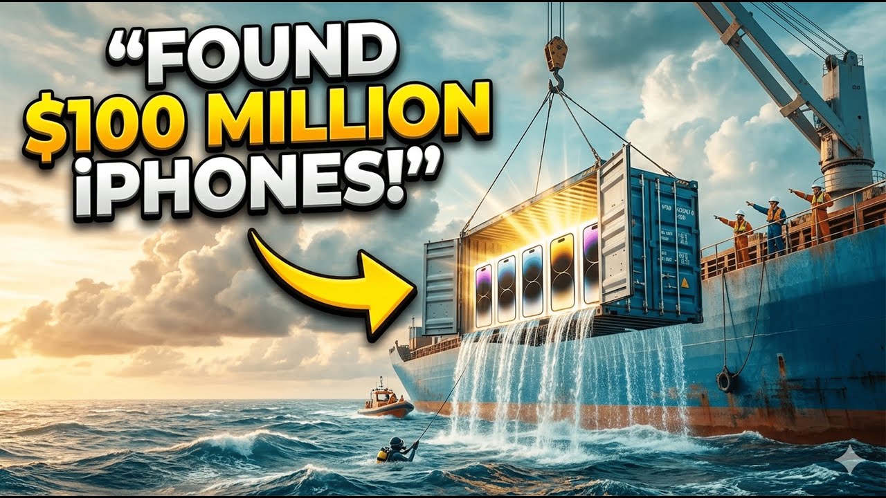 $100 Million iPhone Container Recovered from the Ocean Depths