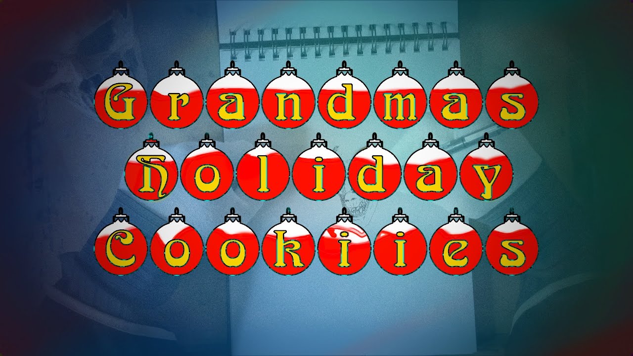 Grandma's Holiday Cookies (Time-Lapse Drawing) 