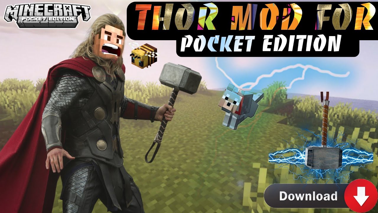 Thor Mod Download For Minecraft Pocket Edition |1.18+| 100% Working ...