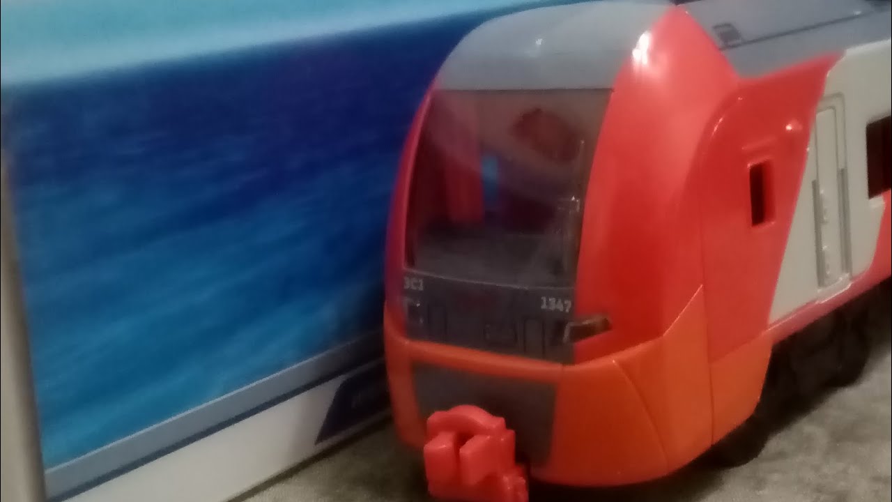 железнодорожная модель технопарк ЛАСТОЧКА РЖД - YouTube