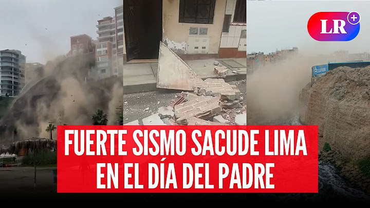 🚨FUERTES IMÁGENES del SISMO de 6,1 en el DÍA DEL PADRE | #LR