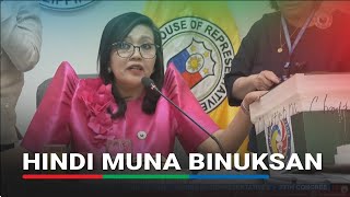 House justice panel tables opening of box containing ITRs of VP Sara, Mans Carpio | ABS-CBN News