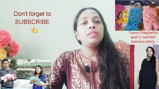 My Twins Pregnancy Story (Hindi) | Pregnancy Test to Third Trimester | C-section Delivery Experience