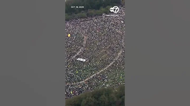 Massive 'No Kings' protest grows in Grant Park ahead of downtown march
