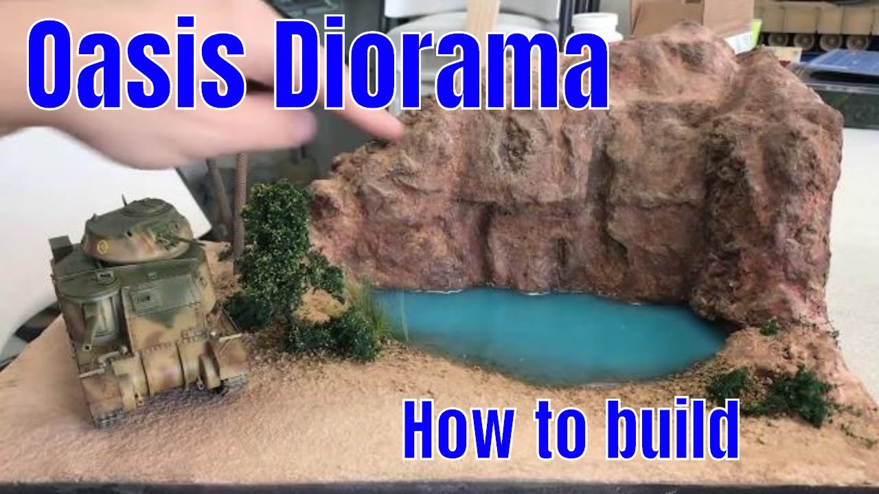 Realistic Desert Oasis Diorama complete step by step building