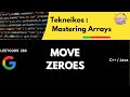 Move Zeroes Explained Leetcode | Tekneikos: Mastering Arrays
