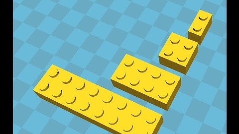 OpenSCAD - Making Legos4Math from Thingiverse Legos