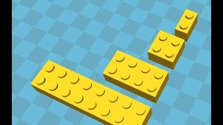 OpenSCAD - Making Legos4Math from Thingiverse Legos Openscad Tutorial For Beginners Model A Toy Brick