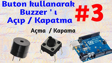 Buton kullanarak buzzer çalıştırma | buton açma / kapama olarak kodlama | Mblock - #Arduino #Eğitim