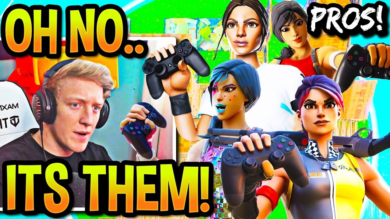 Tfue NERVOUS after FOUR Controller Pros CHALLENGED HIM to THIS!