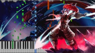 Video thumbnail of "Undertale // Battle Against a True Hero // Duet | LyricWulf Piano Tutorial on Synthesia // OST 98"