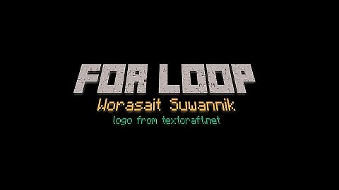 [python] ลูป for