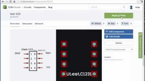 Creación de componentes en 123D Circuits