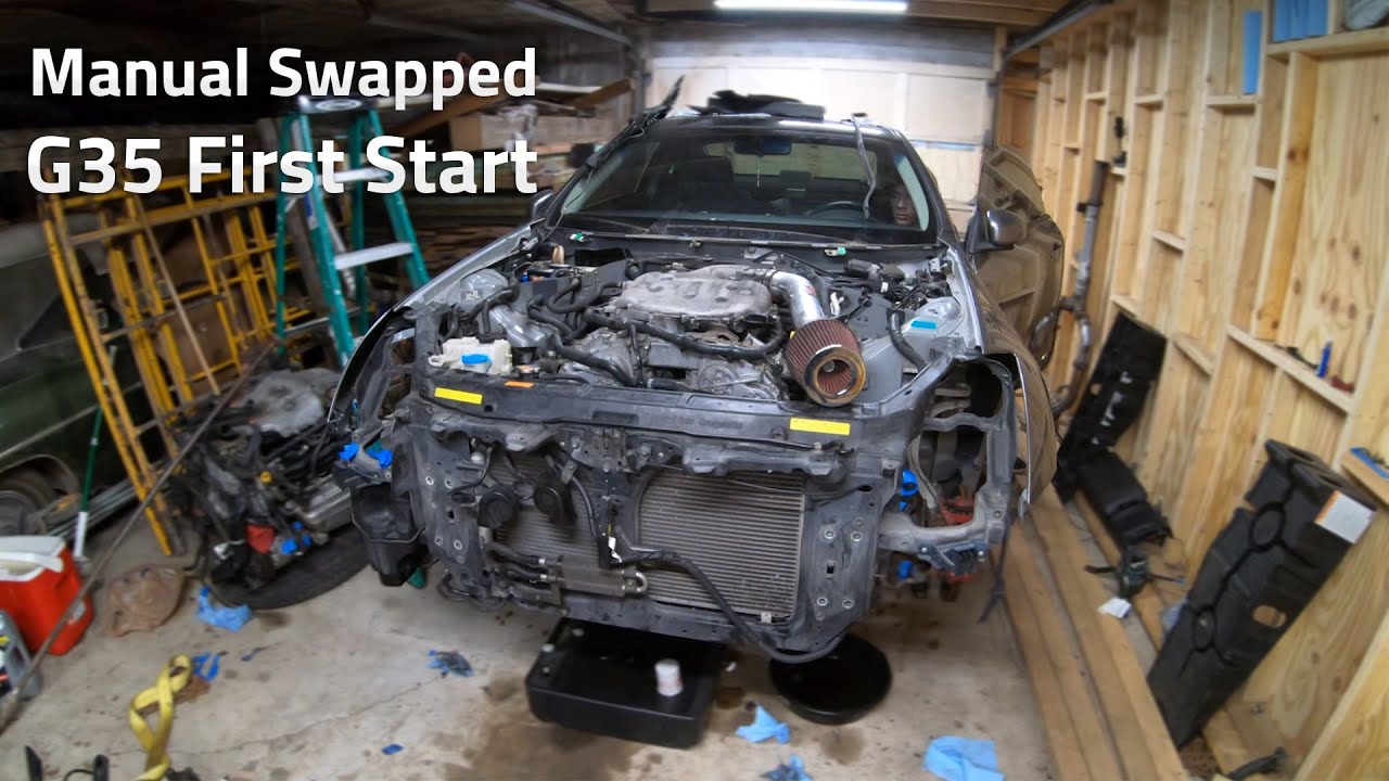 Manual Swapped G35's First Start