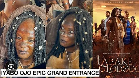 Grand Arrival of Iyabo ojo at Labake Olododo Movie premiere