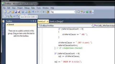 C# Edge 209   MC25   Listing Tab Edit List