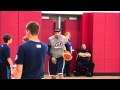Carmelo Anthony helps Blake Griffin add to his arsenal...Scary!