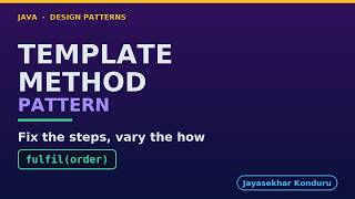 Template Method Pattern in Java - Fulfilment Steps