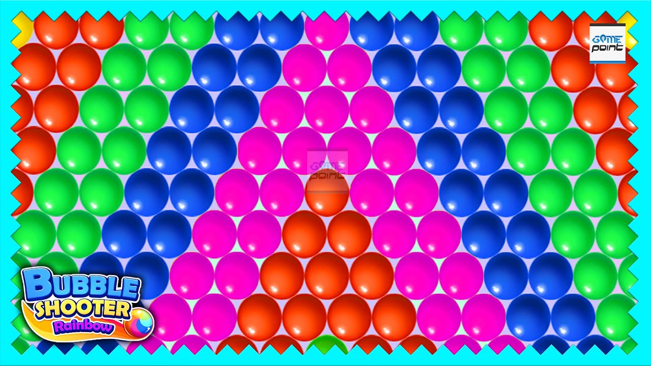 Bubble Shooter Rainbow Free Game Level 91 - 100 🔮 ( Shoot And Pop Puzzle ) 🥎GamePointPK