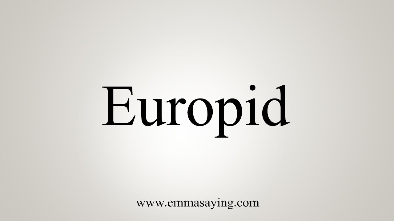 How To Say Europid - YouTube