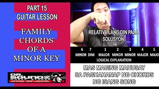 Part 15 Guitar Tutorial/ Family Chords of a Minor key