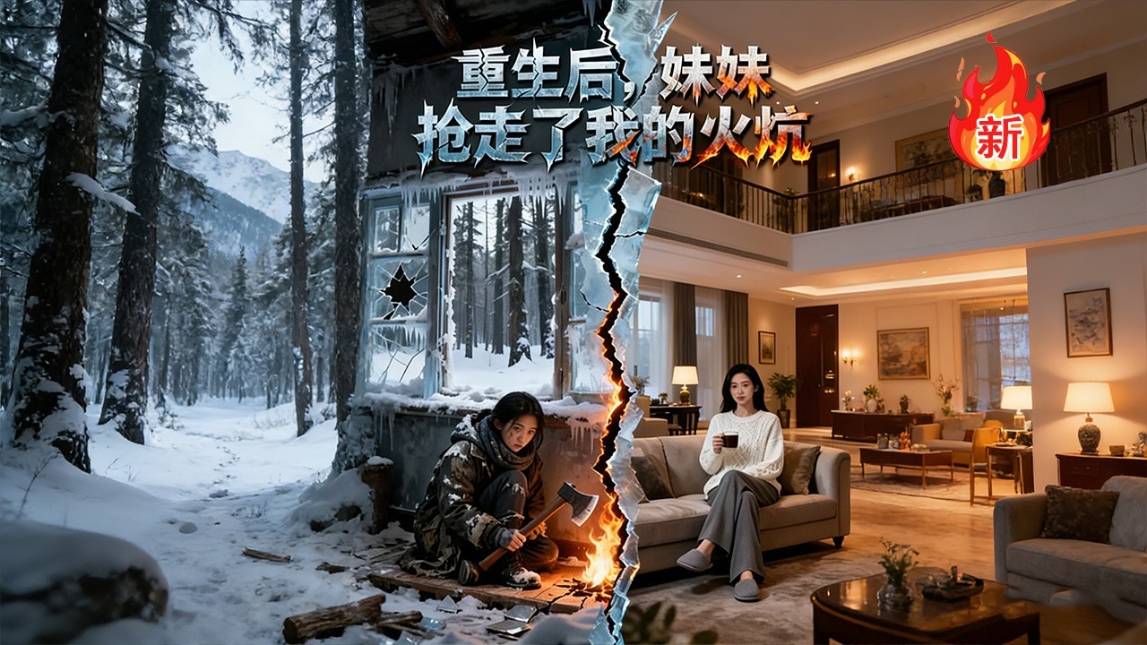 【热门🔥剧】《重生后，妹妹抢走了我的火炕》妹妹抢走老宅以为赢了我，冰封末世来临时，她的嫉妒成了致命冰棺！ #漫剧#完结#玄幻#逆袭#嘎嘎乐#科幻