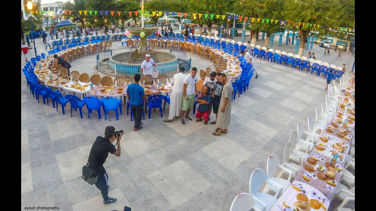 مبادرة الفطور الجماعي الدي نظمه سكان مدينة القل - سكيكدة  . time lapse go pro .