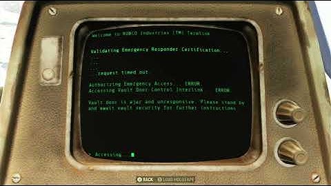 Vault 96 Access Control Terminal - Fallout 76 Terminal
