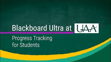 Progress Tracking for Students in Ultra Course View