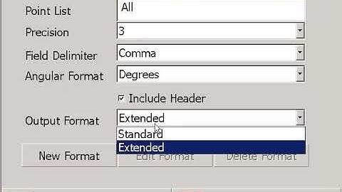 Export an ASCII file