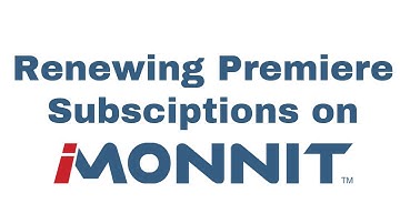 Renewing Premiere Subscriptions on iMonnit