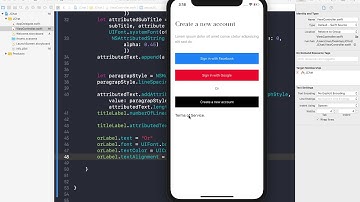 Swift 5 & Firebase 5 - Welcome Scene - Customize terms of service label. - Ep 5 Build Tinder + Chat