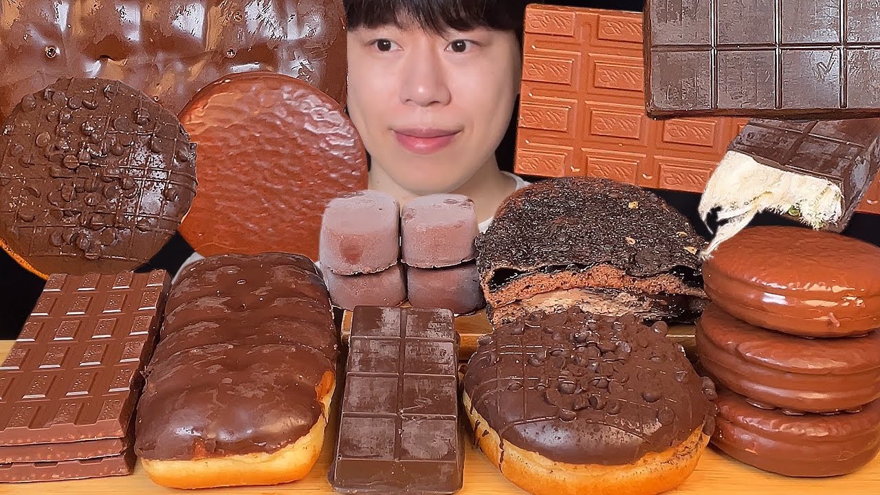 (Подписка) Корейские шоколадные десерты мукбанг ASMR