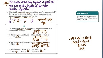 4-1 Segments and Midpoints (p. 39-44)