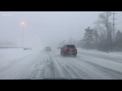 Officials urge drivers to stay off the roads during winter storm