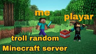 troll random Minecraft server