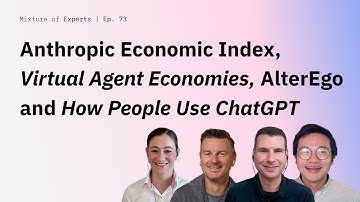 Anthropic Economic Index, Virtual Agent Economies, AlterEgo and How People Use ChatGPT