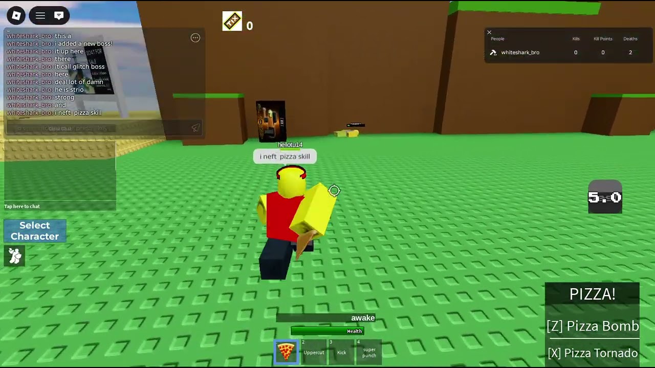 day 9 of making a fighting game: add boss and fix pizza skills damn