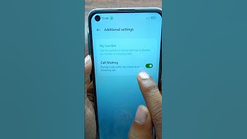 How to activate call waiting on realme 8 pro || call waiting