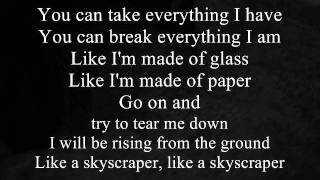 Skyscraper - Demi Lovato (Boyce Avenue & Megan Nicole acoustic cover) with Lyrics chords