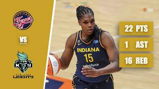 TB - Teaira McCowan - 22 Points, 16 Rebounds, 1 Assist vs Liberty - 2021 WNBA