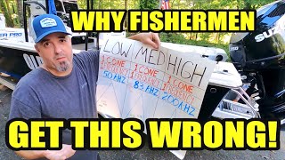 Which Sonar Frequency should you use? BIGGEST Fish Finder MISTAKE! 50khz -83khz -200khz? CHIRP?